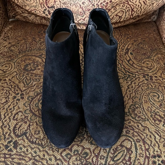 Via Spiga Suede Black Ankle Boots - Picture 5 of 6